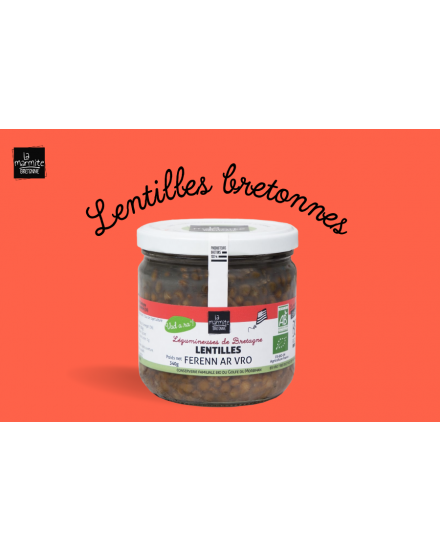 Lentilles bio bretonnes au naturel (340 g)