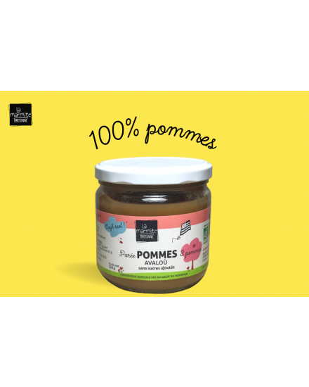 Purée 3 pommes bio (320 g)