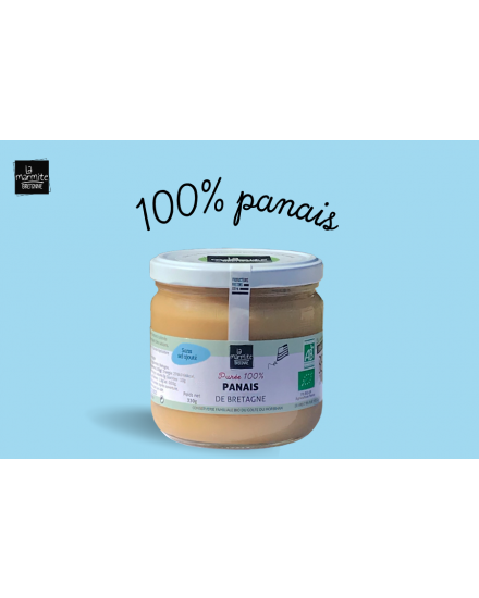 Purée bio de patate douce (330 g) Conserverie artisanale de légumes Bio breton. La Marmite Bretonne. Plougoumelen. Golfe du Morbihan 