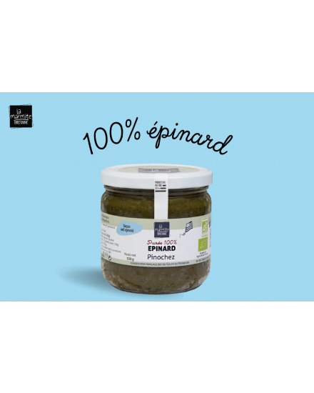 Purée bio d'épinard  (330 g)