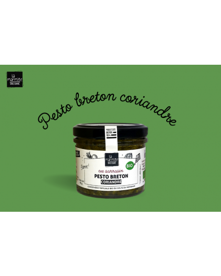 Tartinable Bio de Basilic Pesto Breton -  Produit bio breton aux graines de sarrasin